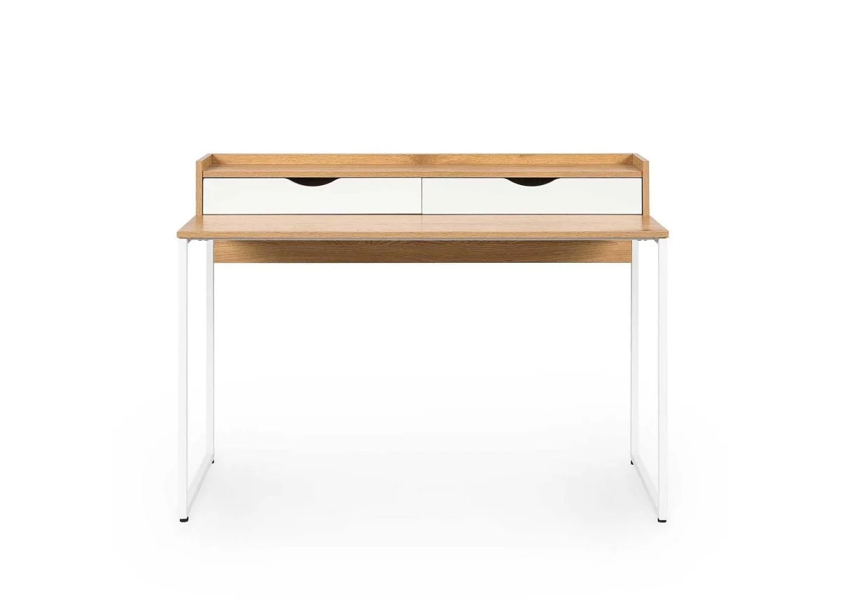 Bureau scandinave avec rangements en bois et métal NORBERT - Image 4