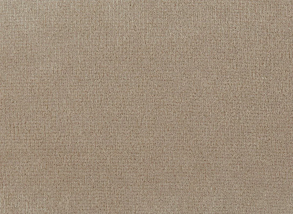 Canapé fixe 2 places capitonné chesterfield velours beige CARMEN - Image 12