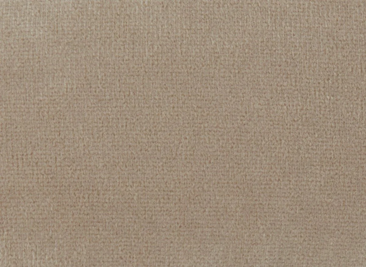 Canapé fixe 3 places capitonné chesterfield velours beige CARMEN - Image 12