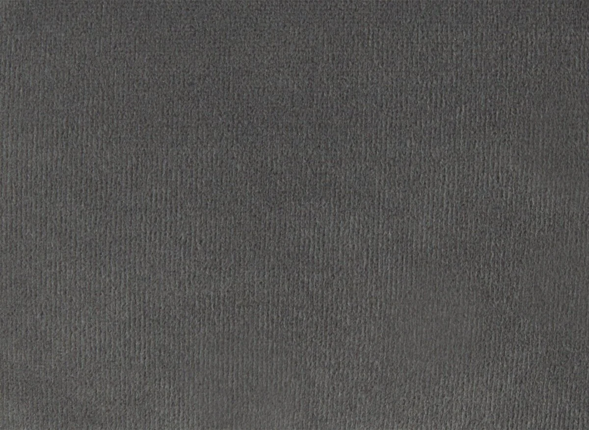 Canapé fixe 3 places capitonné chesterfield velours gris CARMEN - Image 12