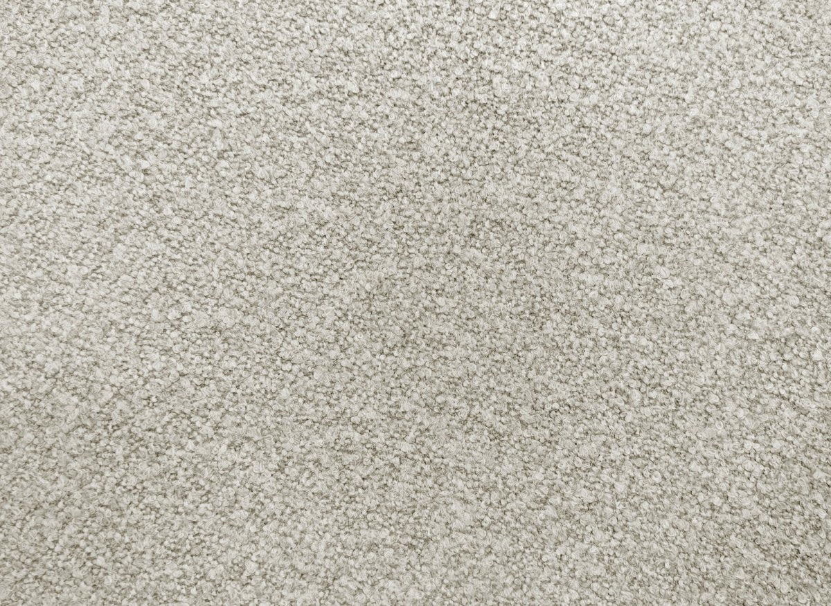 Canapé fixe 3 places en tissu bouclette beige EZRA - Image 7