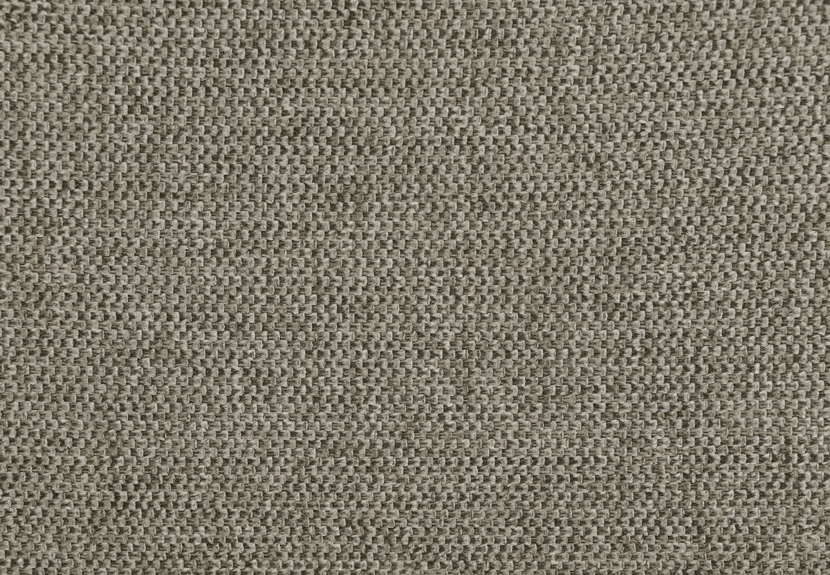 Canapé fixe 3 places en tissu taupe BELLA - Image 7