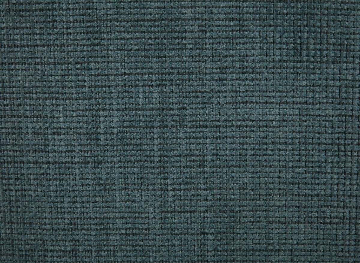 Canapé 3 places en velours chiné bleu CARLOTA - Image 11