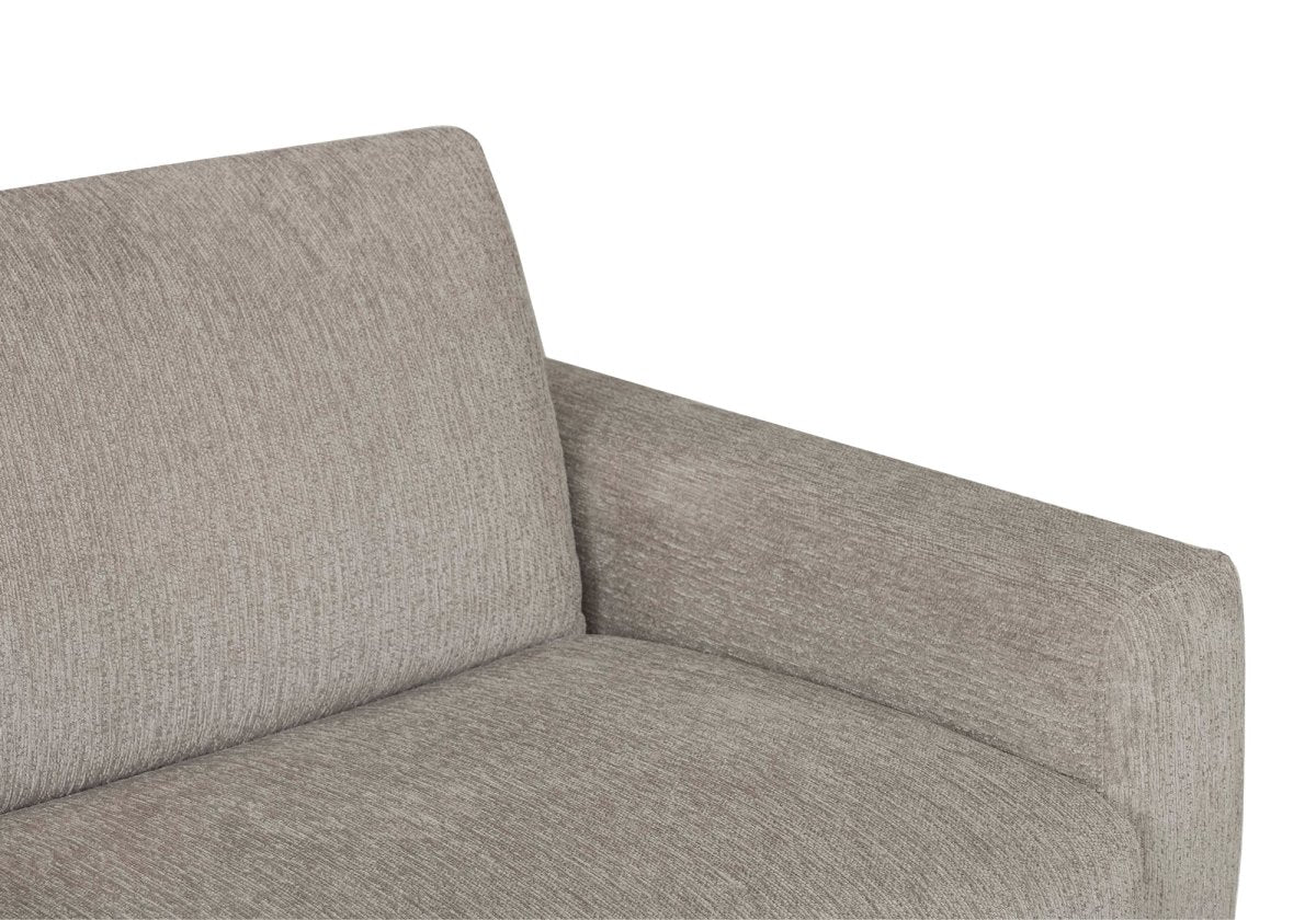 Canapé convertible express 3 places en velours chiné beige NONA - Image 8