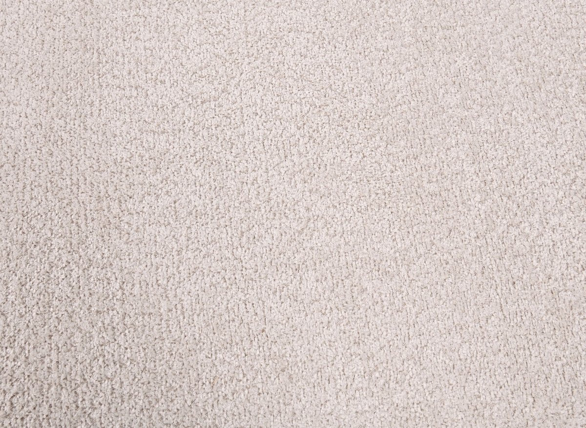 Canapé d'angle convertible avec coffre en tissu bouclette beige MARLA - Angle gauche - Image 8
