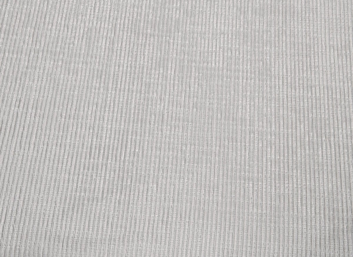 Canapé d'angle convertible avec coffre en velours chiné blanc écru LUFY - Angle droit - Image 8