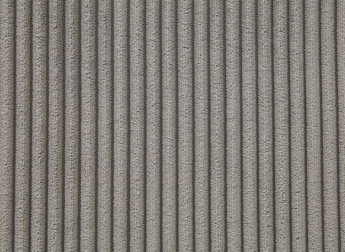Canapé d'angle modulable en velours côtelé épais gris HARLEM - Image 10