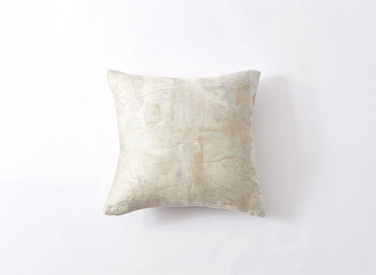Coussin beige à tissu texturé 45x45 cm CASA - Image 2