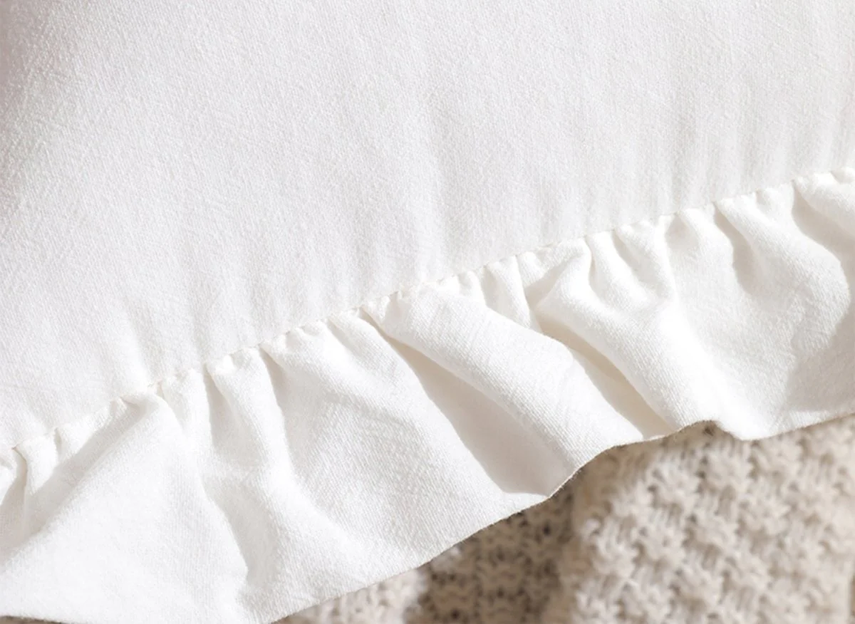 Coussin blanc écru 45x45 cm TORONTO - Image 3