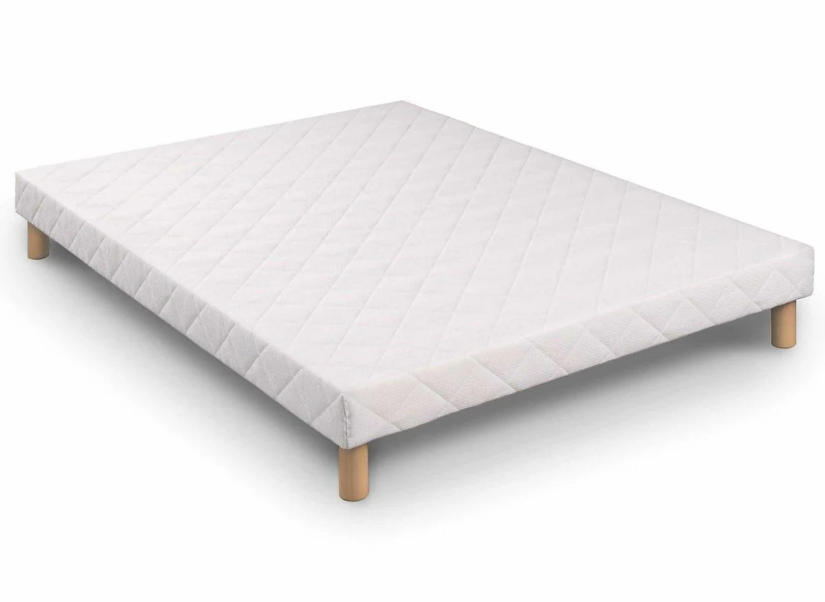 Ensemble 140x190 sommier tapissier & Matelas en mousse 15 cm - WOLK - Image 6
