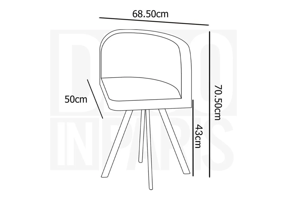 Ensemble table + 6 chaises encastrables beige FLEN XL - Image 8
