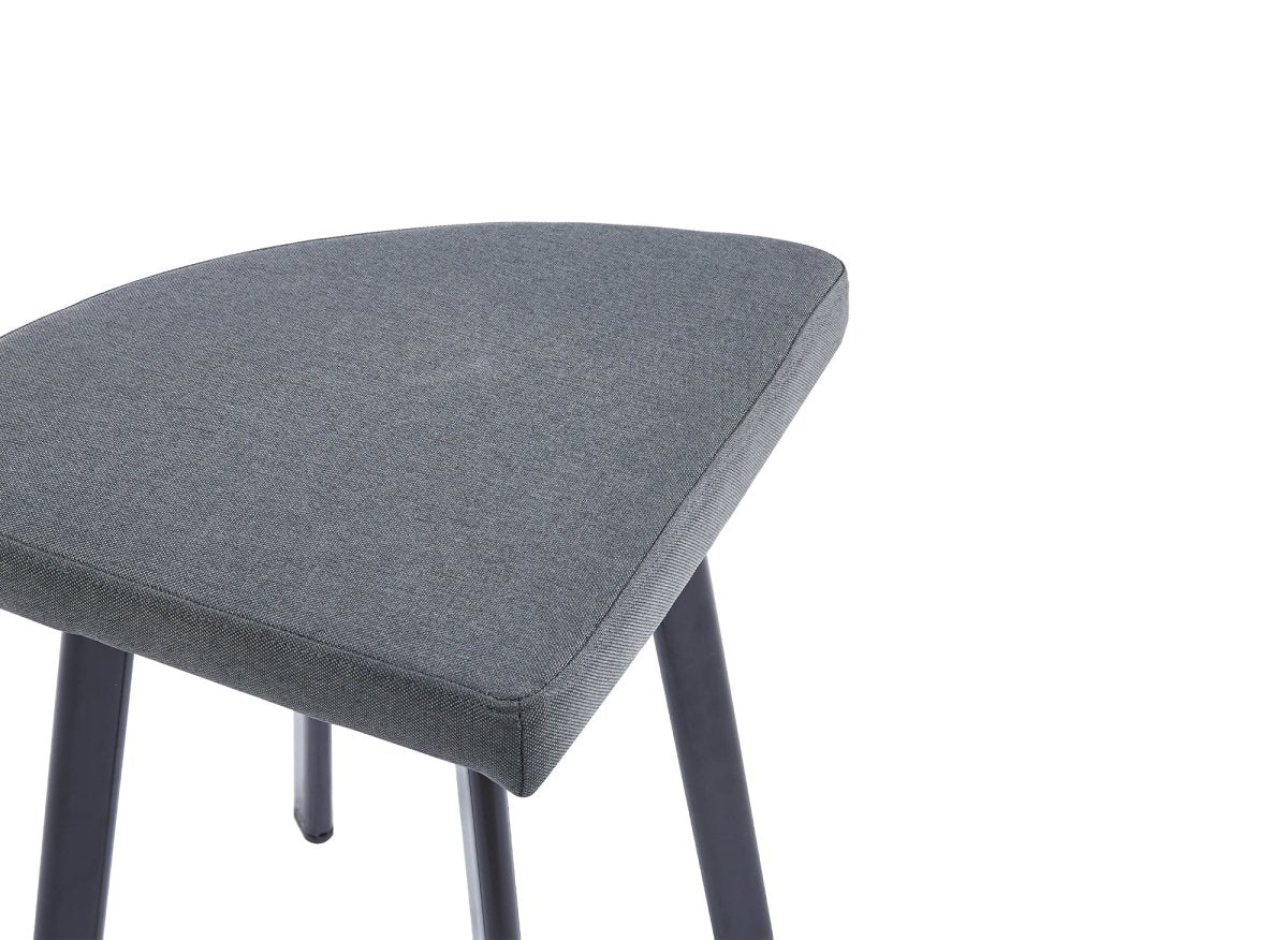 Ensemble table à manger en bois gris clair avec 4 tabourets gris IRINA - Image 14