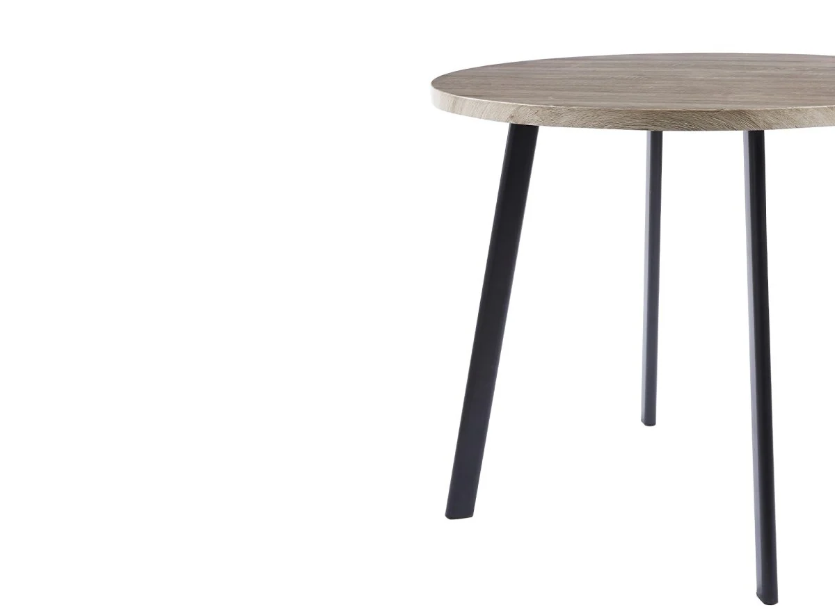 Ensemble table à manger en bois gris clair avec 4 tabourets gris IRINA - Image 9