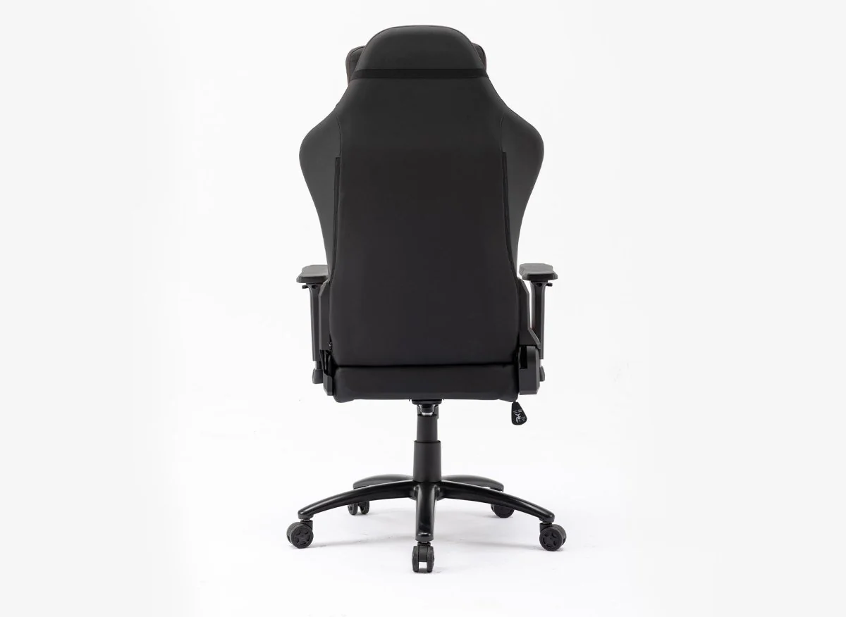 Fauteuil de bureau gaming en simili cuir noir et rouge EVALD - Image 7
