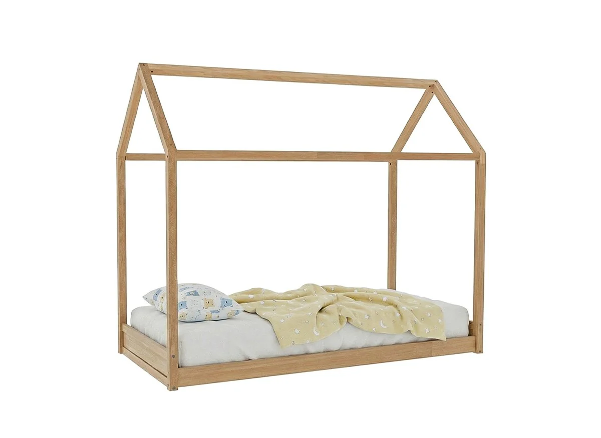 Lit cabane en bois 90 x 190 cm POPY - Image 2