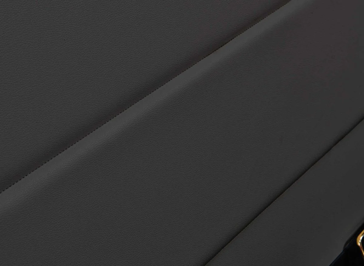 Lit coffre en simili cuir noir 180x200 cm ELENCE - Image 8