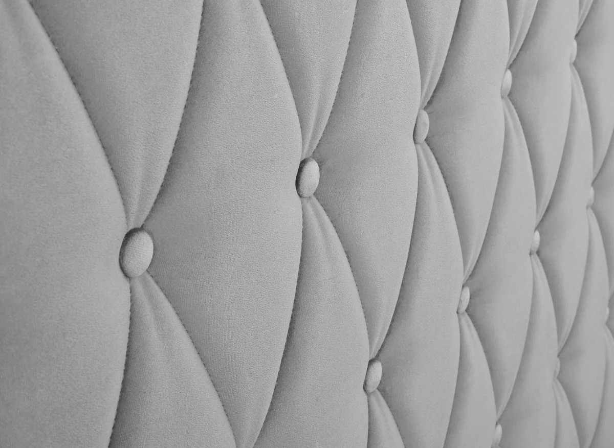 Lit coffre en velours gris 140X190 cm PERLA - Image 9