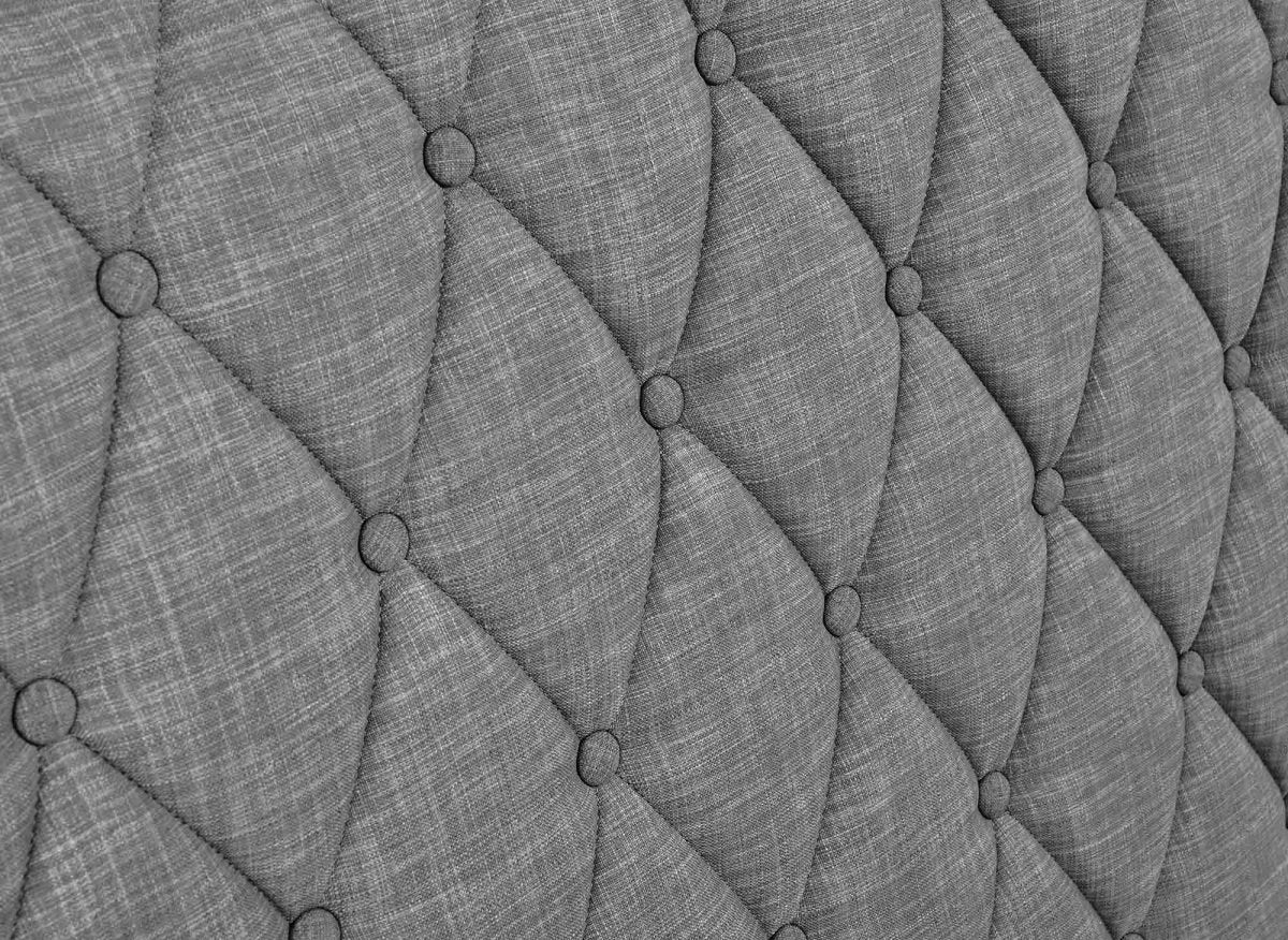 Lit double avec 4 tiroirs en lin gris 140x190 cm LEANDRE - Image 8