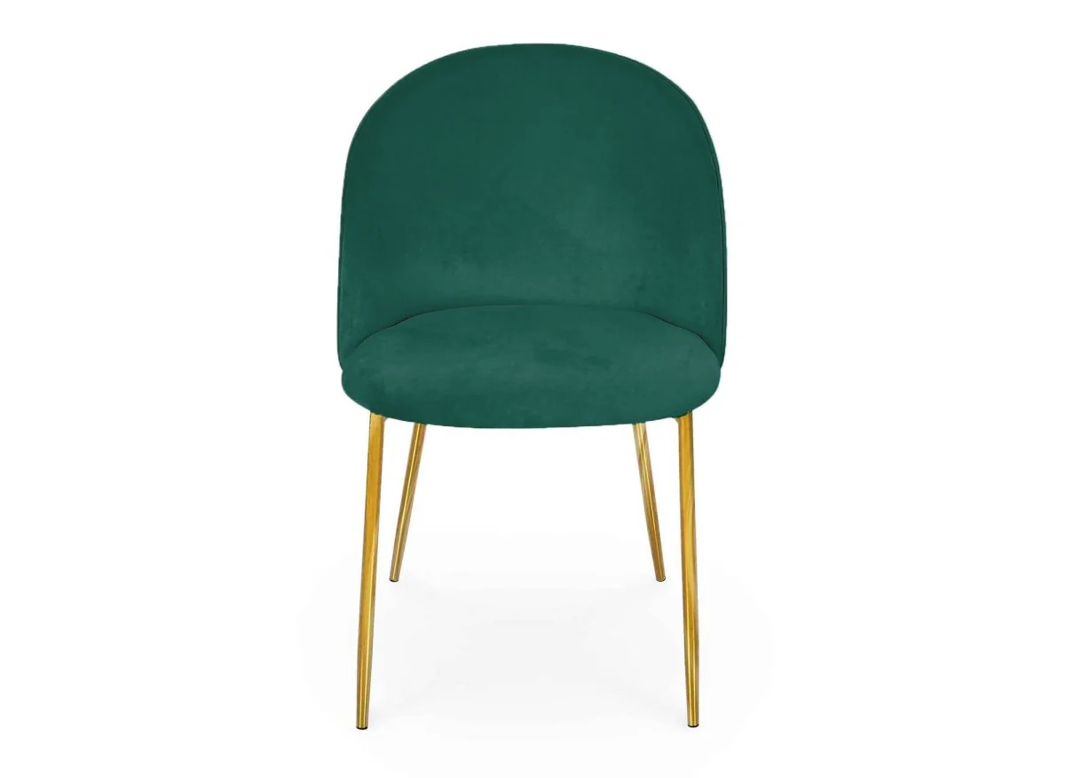 Lot de 2 chaises design en velours vert ARABEL - Image 4