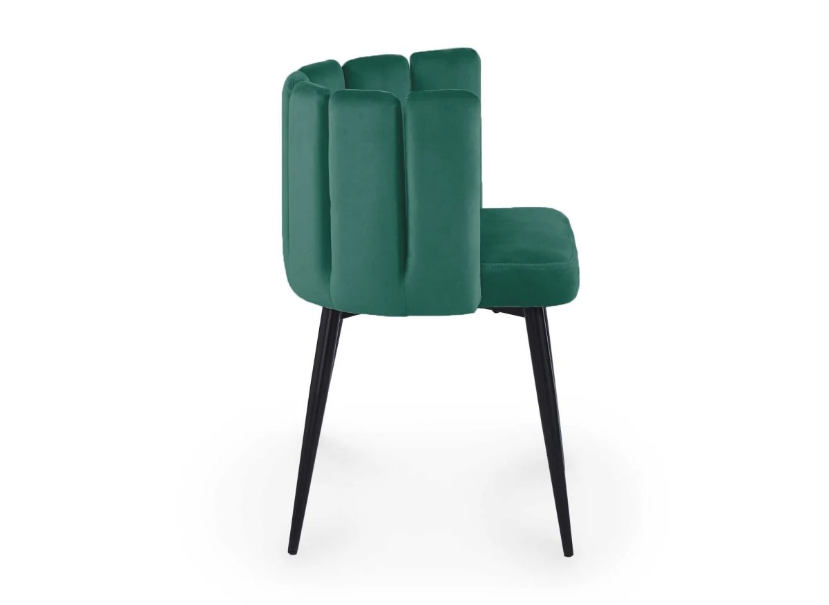 Lot de 2 chaises design en velours vert DEBBY - Image 6