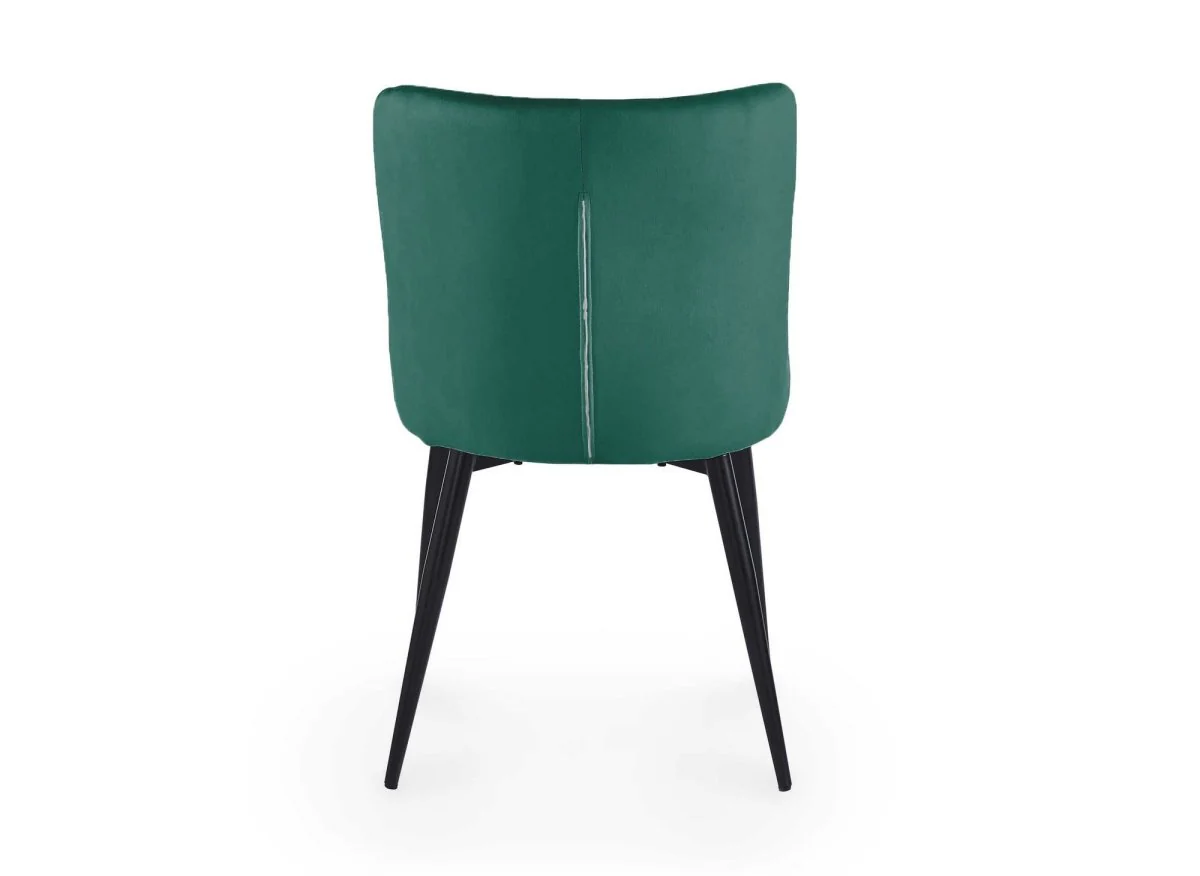 Lot de 2 chaises design en velours vert JENNY - Image 10