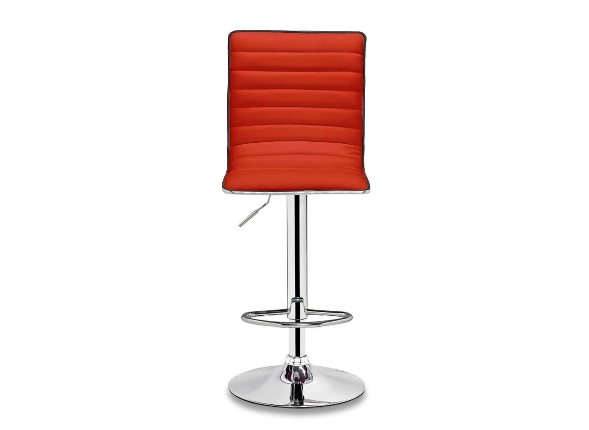 Lot de 2 tabourets de bar rouge LOCAS - Image 3