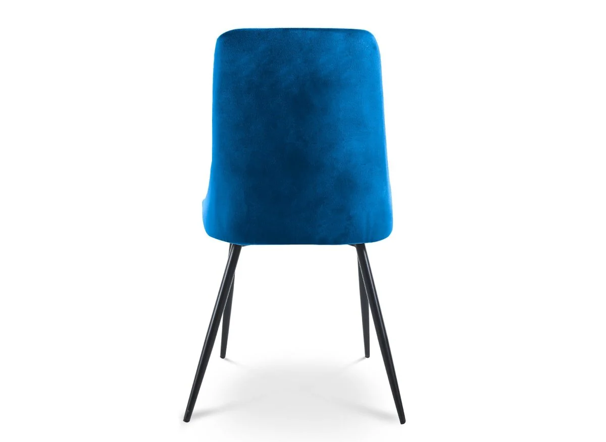Lot de 4 chaises design en velours bleu OLVEA - Image 7