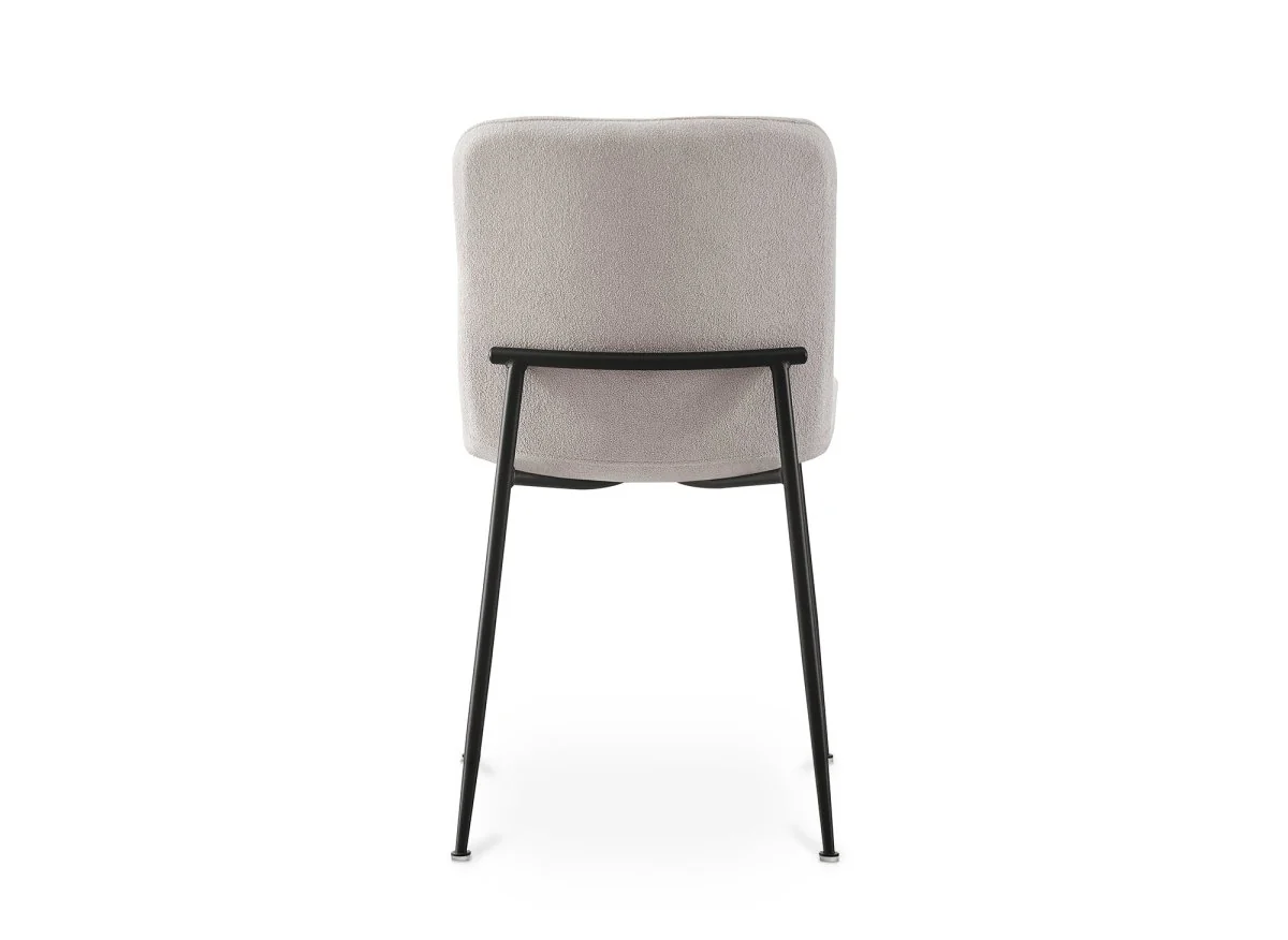 Lot de 4 chaises en tissu beige CHERYL - Image 7