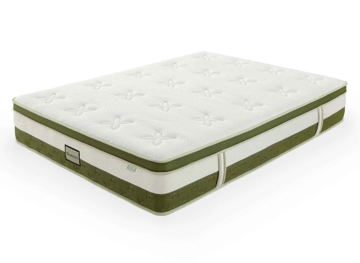 Matelas hybride BAMBOO 160 x 200 cm ressorts ensachés et mémoire de forme épaisseur 30 cm - Image 6