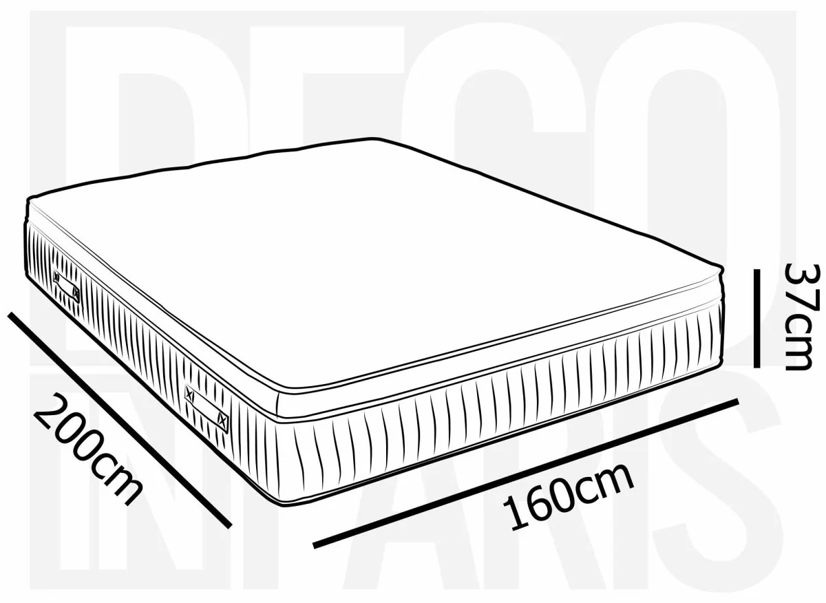 Matelas hybride mémoire de forme 160 x 200 cm épaisseur 37 cm - PILLOW - Image 12