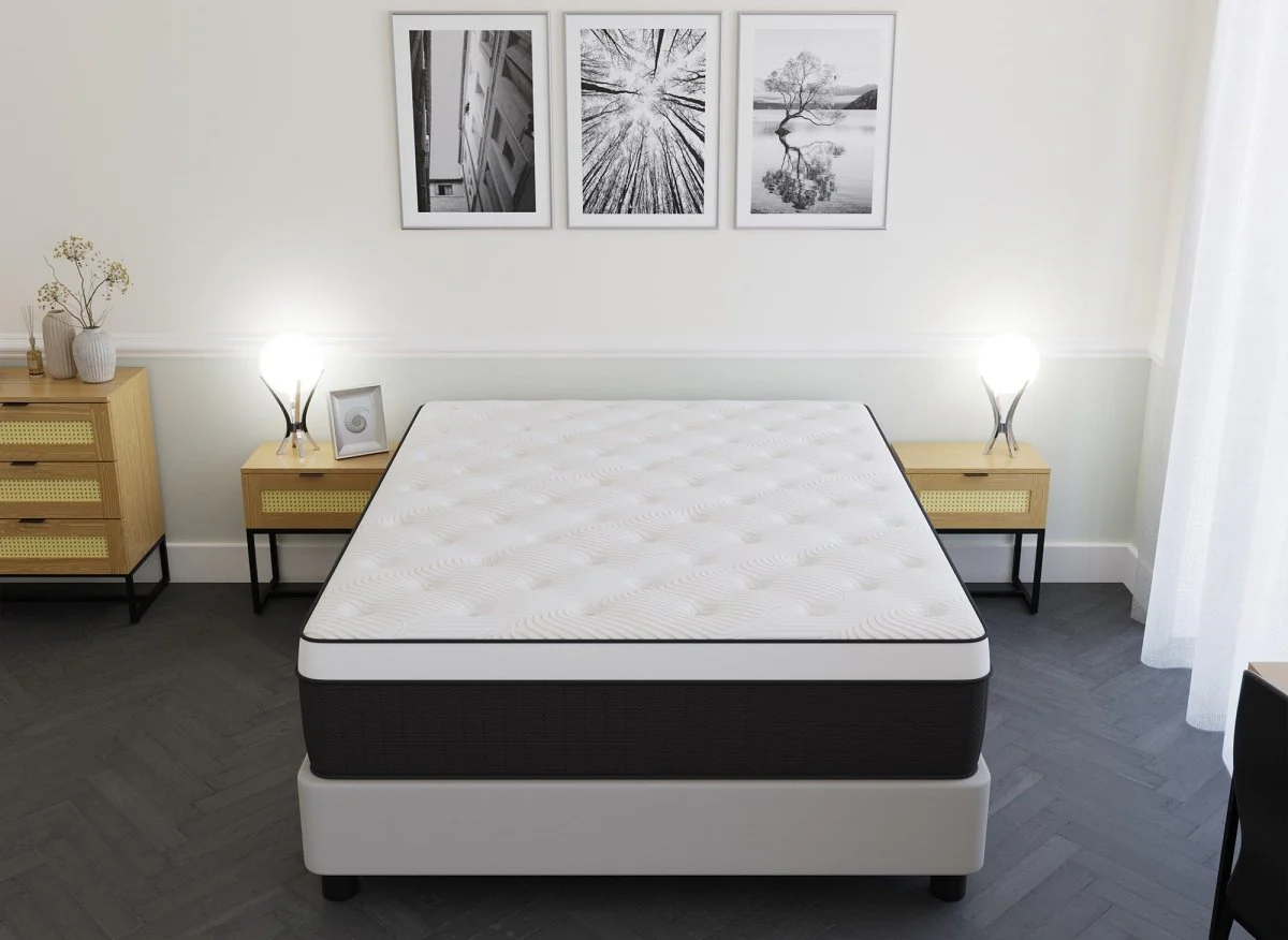 Matelas hybride mémoire de forme 160 x 200 cm épaisseur 37 cm - PILLOW - Image 4
