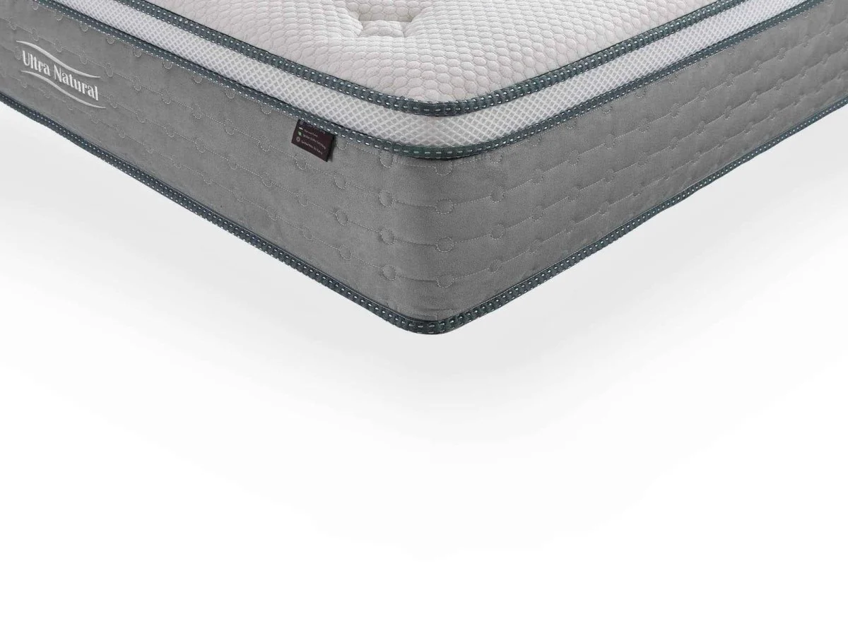 Matelas hybride NATURAL 140 x 190 cm ressorts ensachés et soie épaisseur 29 cm - Image 9