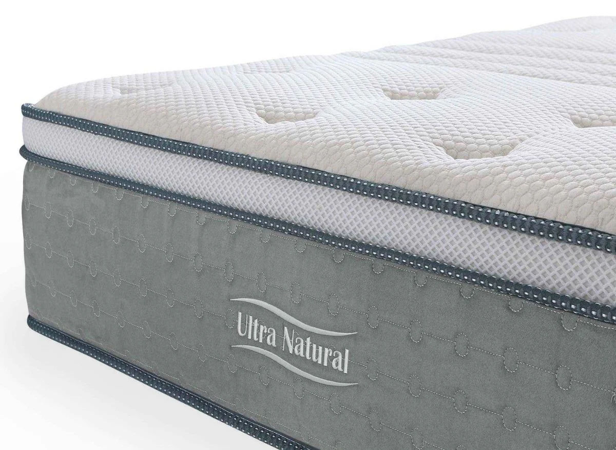 Matelas hybride NATURAL 160 x 200 cm ressorts ensachés et soie épaisseur 29 cm - Image 8