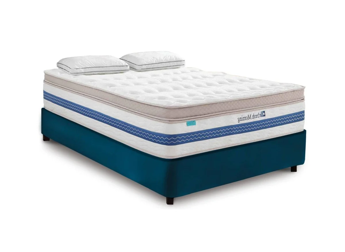 Matelas hybride REFRESH 180 x 200 cm ressorts ensachés et mémoire de forme épaisseur 32 cm - Image 2