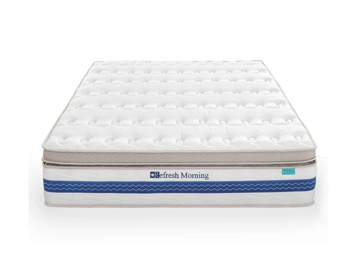 Matelas hybride REFRESH 180 x 200 cm ressorts ensachés et mémoire de forme épaisseur 32 cm - Image 5