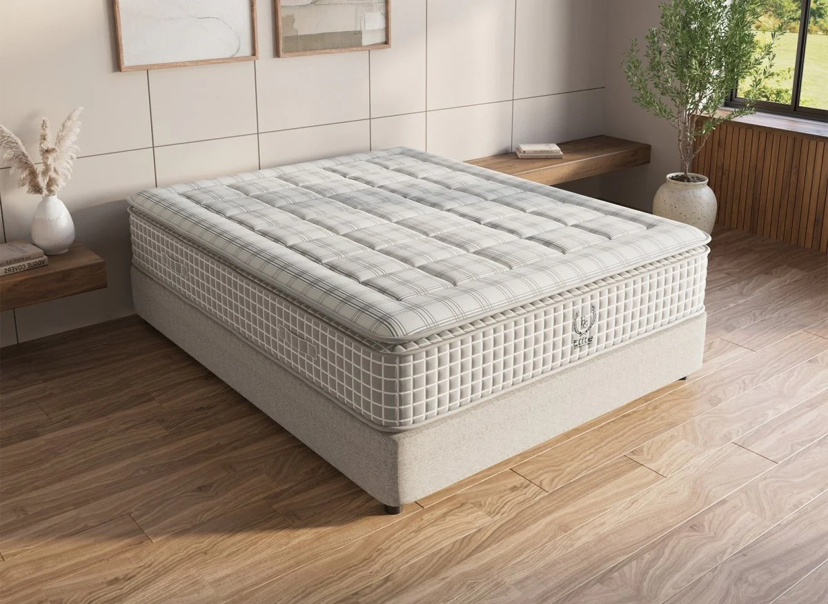 Matelas hybride ressorts ensachés 160 x 200 cm épaisseur 34 cm SIMON