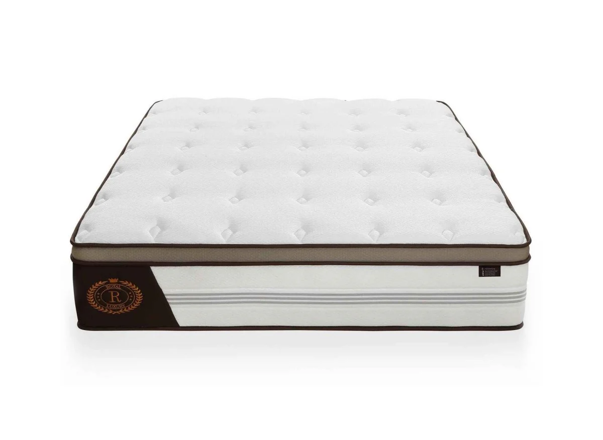 Matelas hybride ROYAL LUX 180 x 200 cm ressorts ensachés et mémoire de forme épaisseur 31 cm - Image 5
