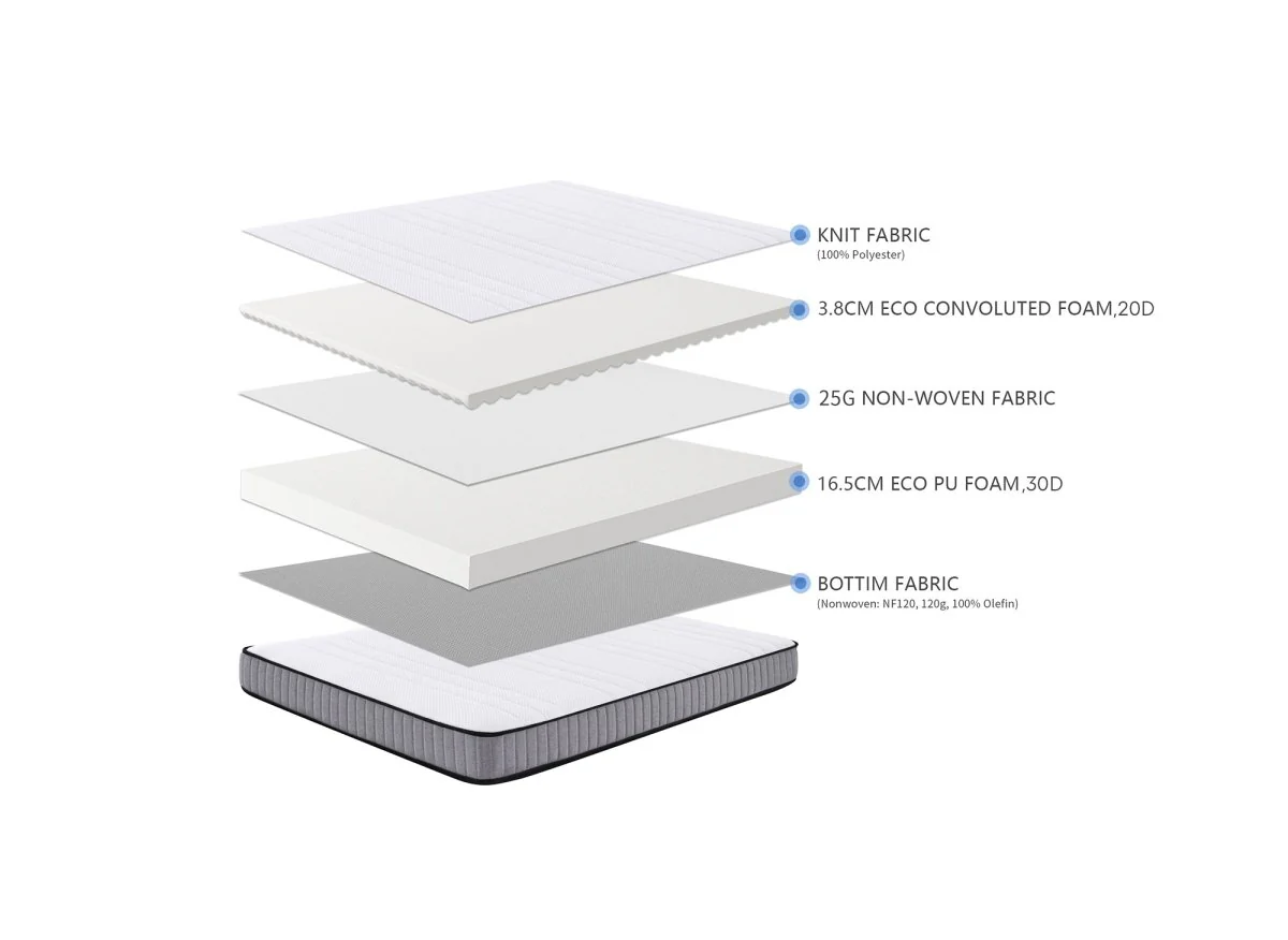 Matelas mousse 180 x 200 cm épaisseur 20 cm AWAN - Image 8