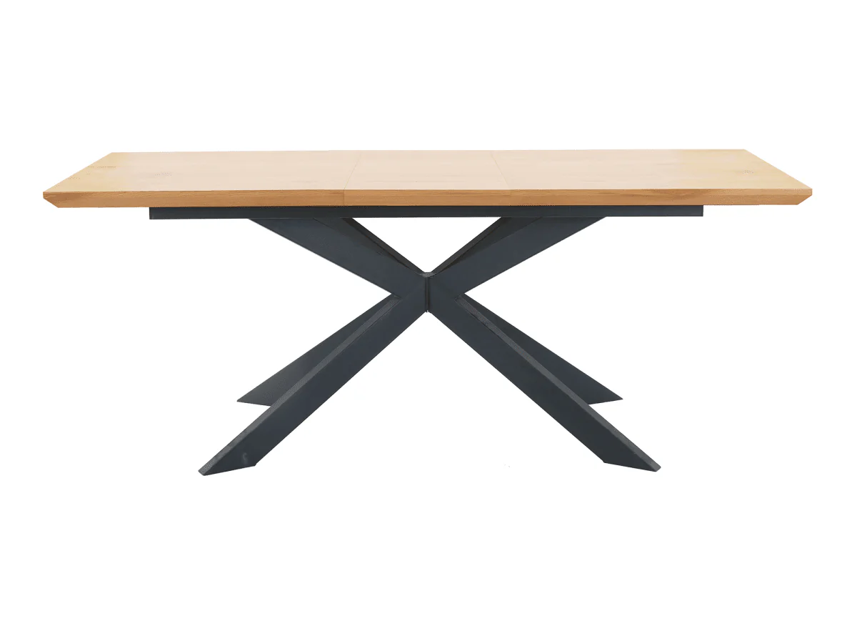 Table à manger extensible couleur bois 6-10 personnes ODINE - Image 6
