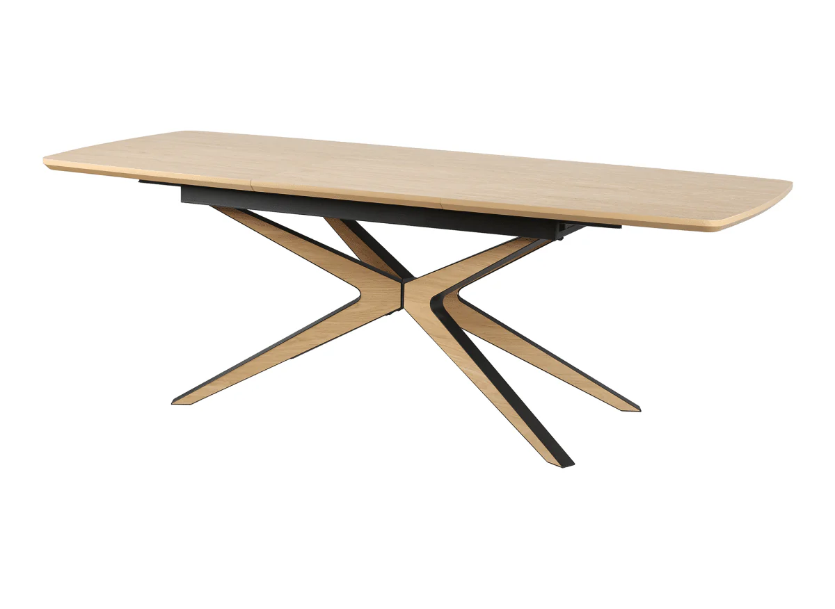 Table à manger extensible effet bois 6-10 personnes OXANE - Image 5