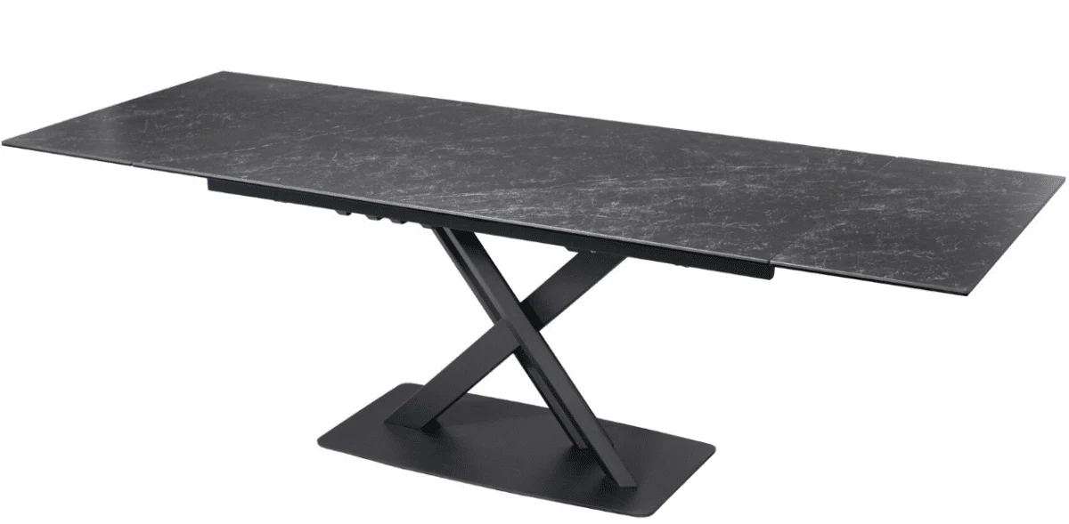 Table à manger extensible en céramique noire 6-10 personnes ELEGANCE - Image 12