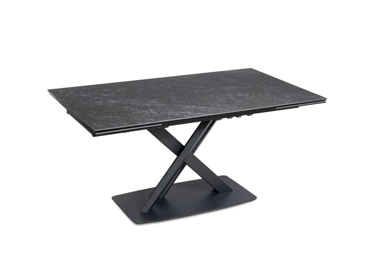 Table à manger extensible en céramique noire 6-10 personnes ELEGANCE - Image 4