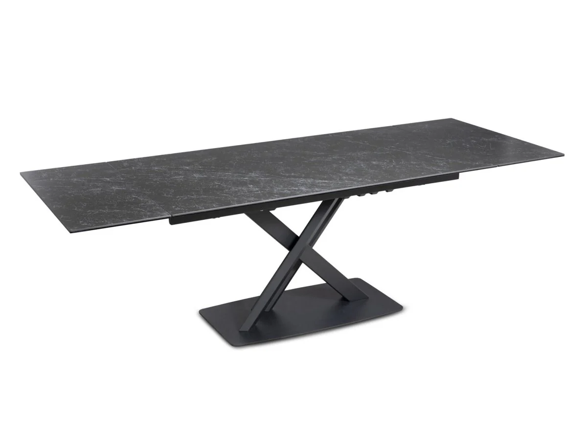 Table à manger extensible en céramique noire 6-10 personnes ELEGANCE - Image 5