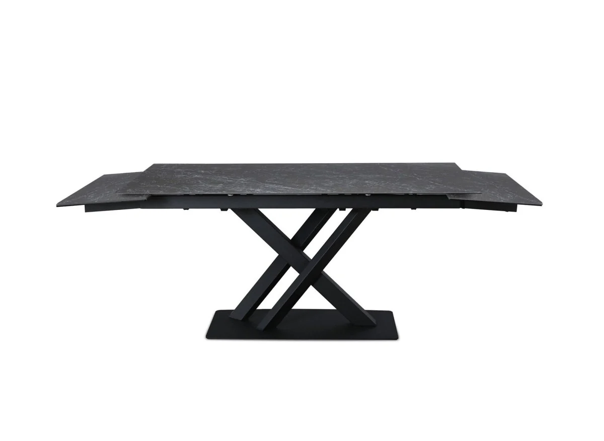 Table à manger extensible en céramique noire 6-10 personnes ELEGANCE - Image 6