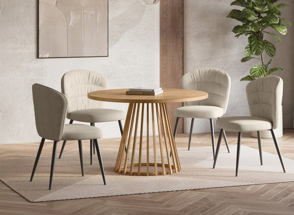 Table à manger ronde pied design HIBEA - Image 2