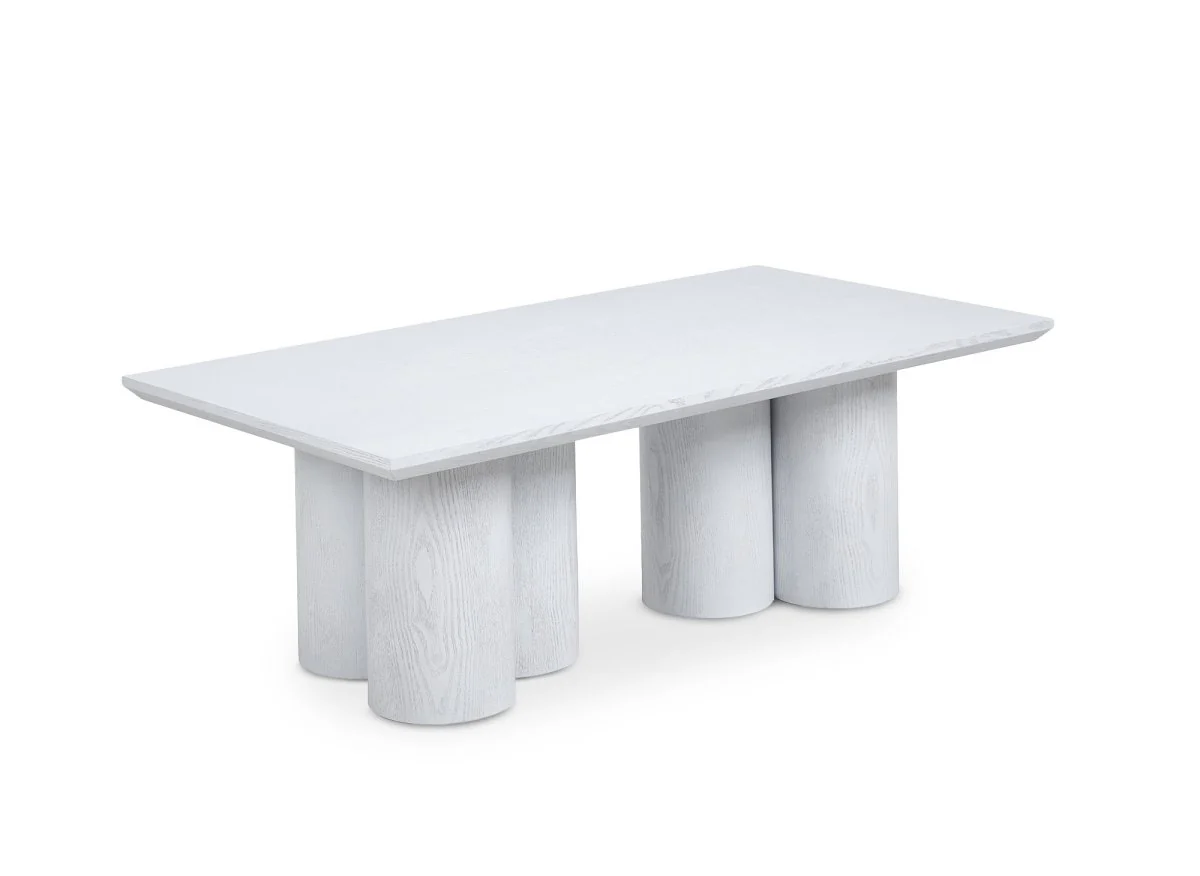 Table basse blanche pieds forme organique ROSALIA - Image 3