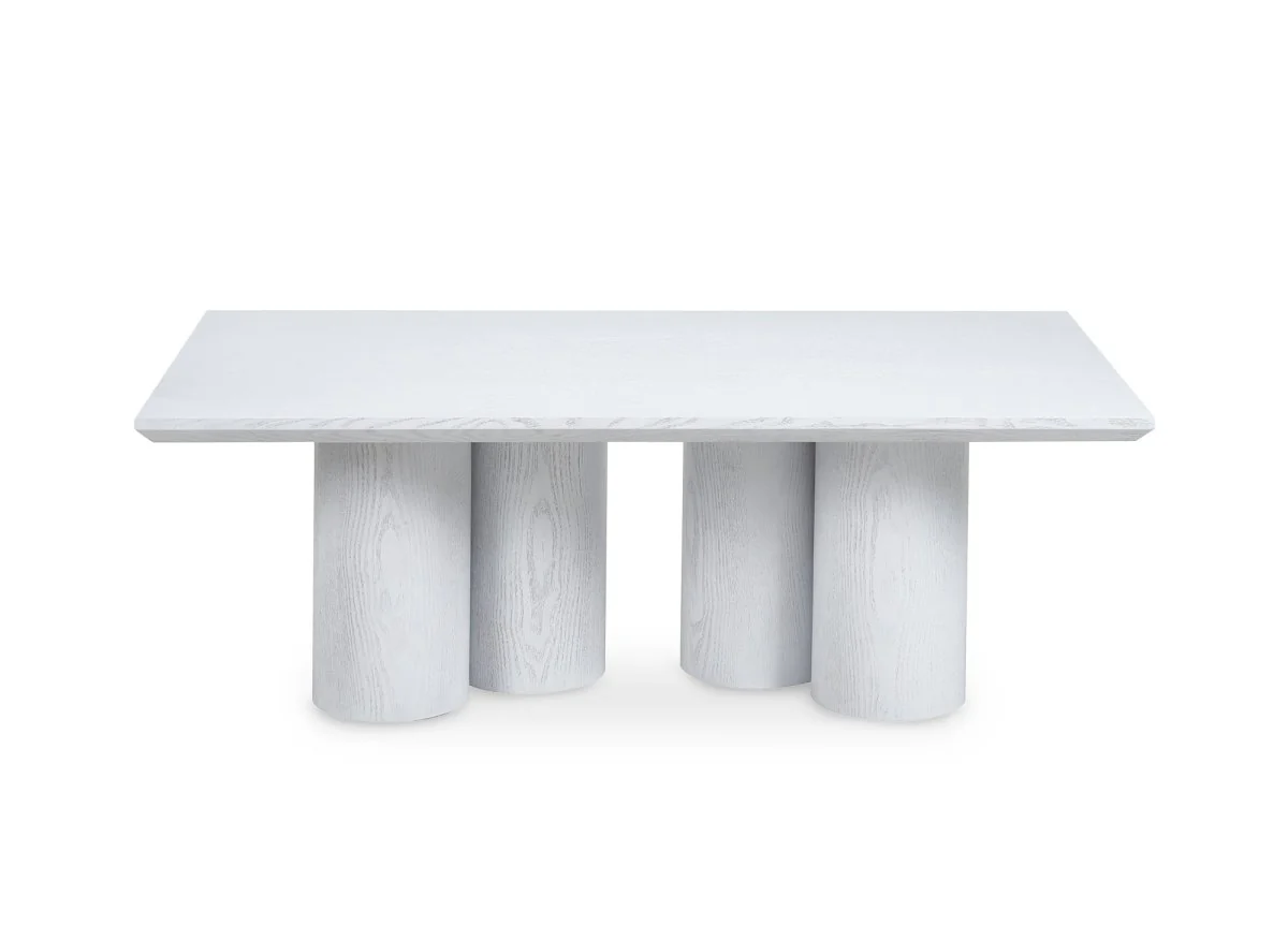 Table basse blanche pieds forme organique ROSALIA - Image 4