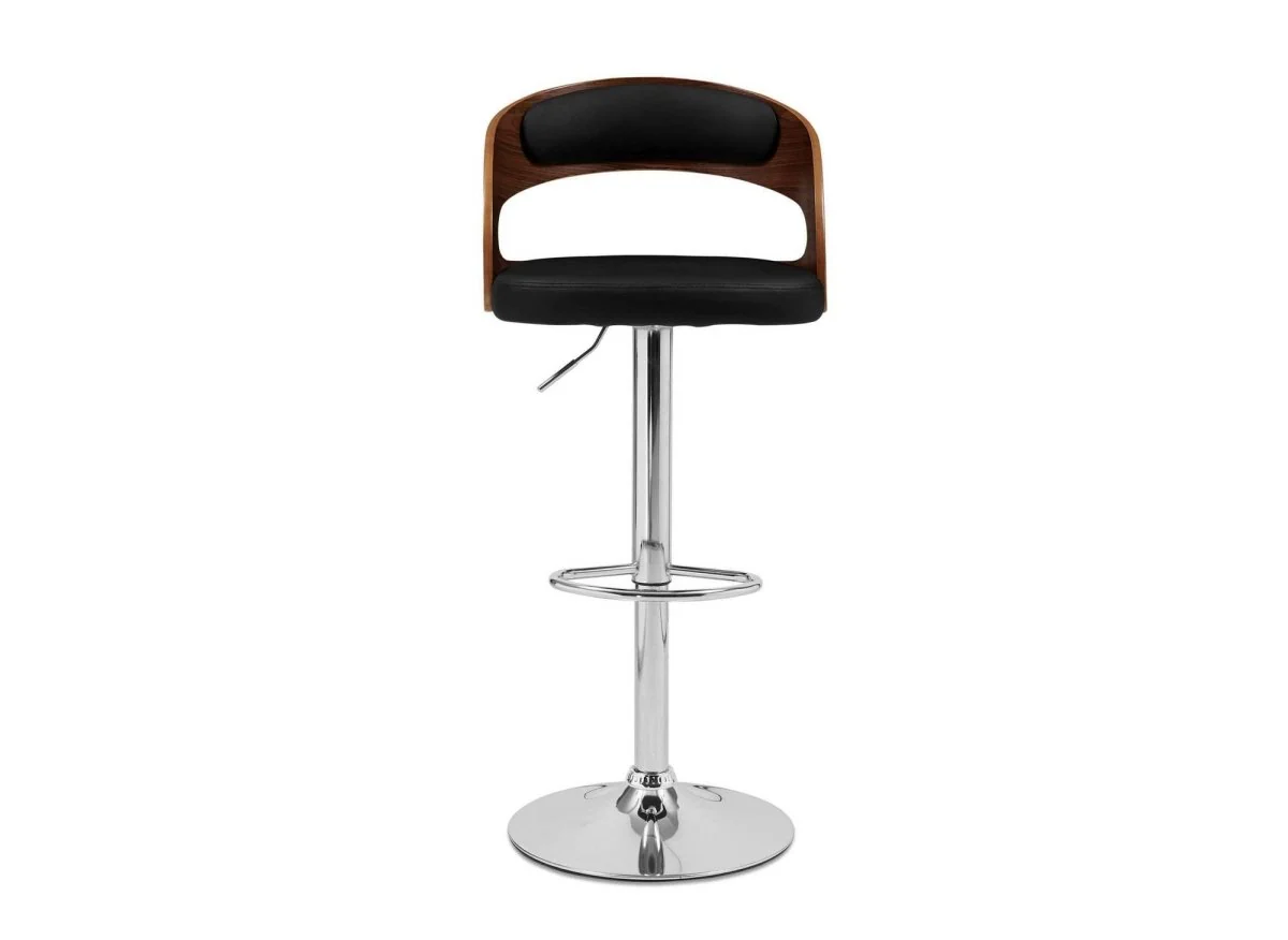 Tabouret de bar marron et noir KENT - Image 3