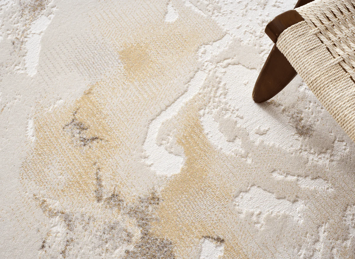 Tapis beige à motifs 160 x 230 cm NIRA - Image 5