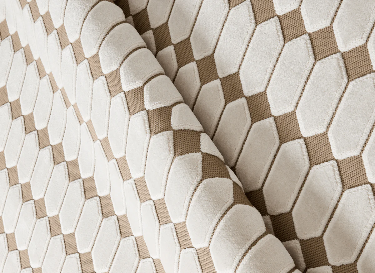 Tapis beige à motifs hexagonal 160 x 230 cm KELVYN - Image 2